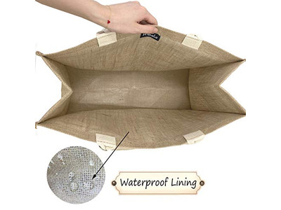 حقيبة قش روطان كبيرة حقيبة يد من القنب بشريط دانتيل شاطئي