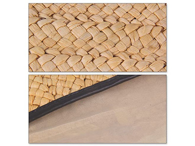 حقائب قش كبيرة من حبل رمادي وشبكة للسيدات وحبات الأرز وسلسلة صغيرة وأفضل جديلة شاطئية