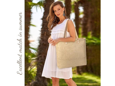 حقيبة قش رخيصة اصطناعية مخصصة نصف دائرية