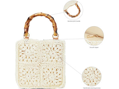 حقيبة دلو قش للأطفال حقيبة صيفية ممتعة عصرية بجودة عالية