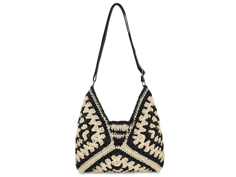 حقيبة كلاتش قش ممتعة حقيبة يد للسيدات دلو ورقي