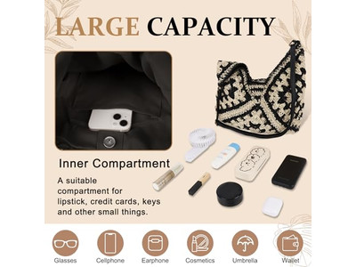 حقيبة كلاتش قش ممتعة حقيبة يد للسيدات دلو ورقي