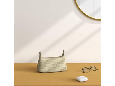 حقيبة قش دانتيل شبكية صغيرة باللون الأزرق الداكن ونخلة وردية وحريرية وشنطة ظهر بالجملة للفتيات