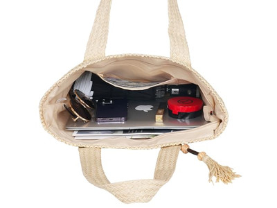 حقيبة قش كبيرة بأطراف صيفية للفتيات الصغيرات توت فاخرة من المصنعين