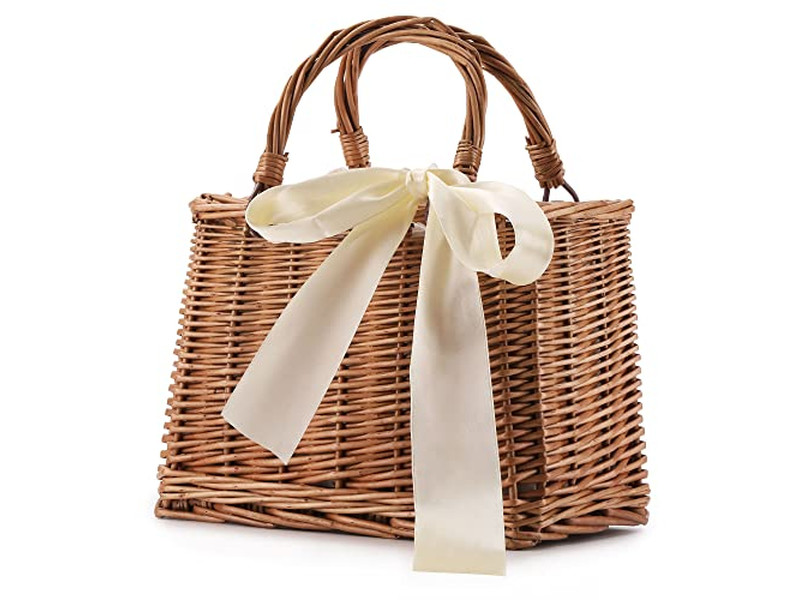 حقيبة قش هوبو كبيرة شبكية شاطئية صغيرة عابرة للجسم منسوجة