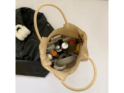 حقيبة قش رخيصة بأزهار حقائب قش للسيدات مع شعار