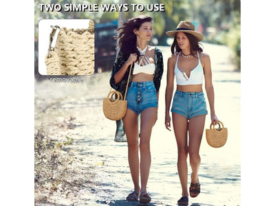 حقائب قش تصميم كبير جدًا دلو حقيبة كتف زفافية قابض بوم