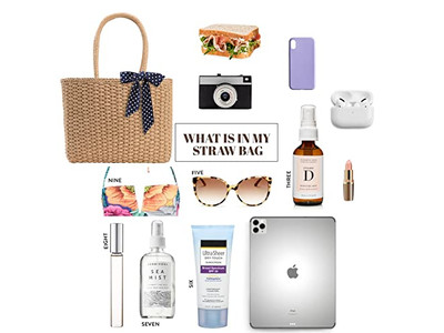 حقيبة قش صيفية جديدة سلة حقيبة يد بامبو نصف دائرة للنساء نص شاطئ