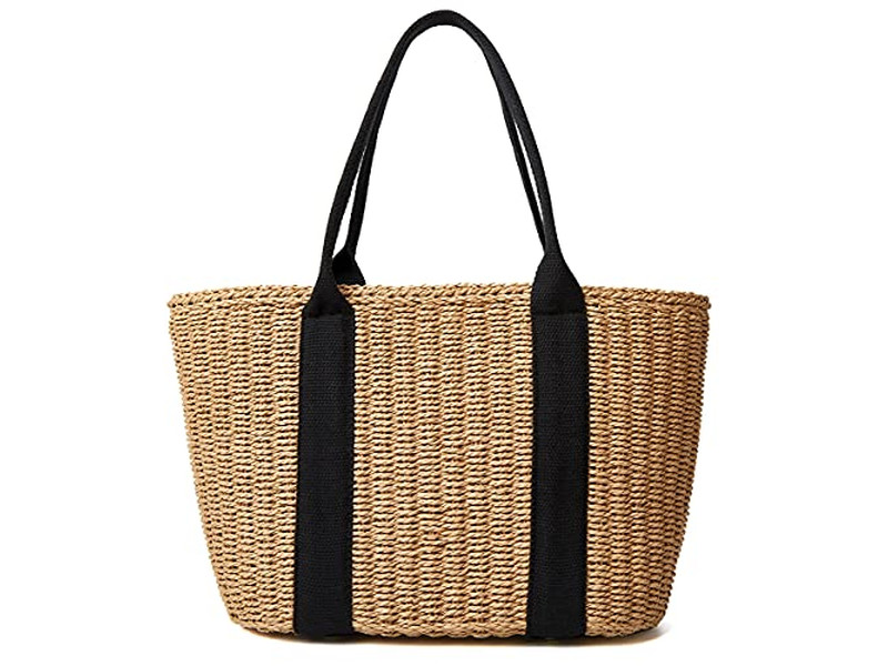 حقائب قش للأطفال نصف دائرية يدوية قابلة للتخصيص