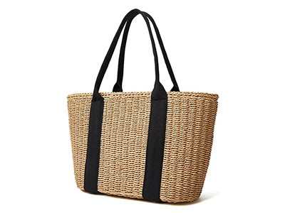 حقائب قش للأطفال نصف دائرية يدوية قابلة للتخصيص